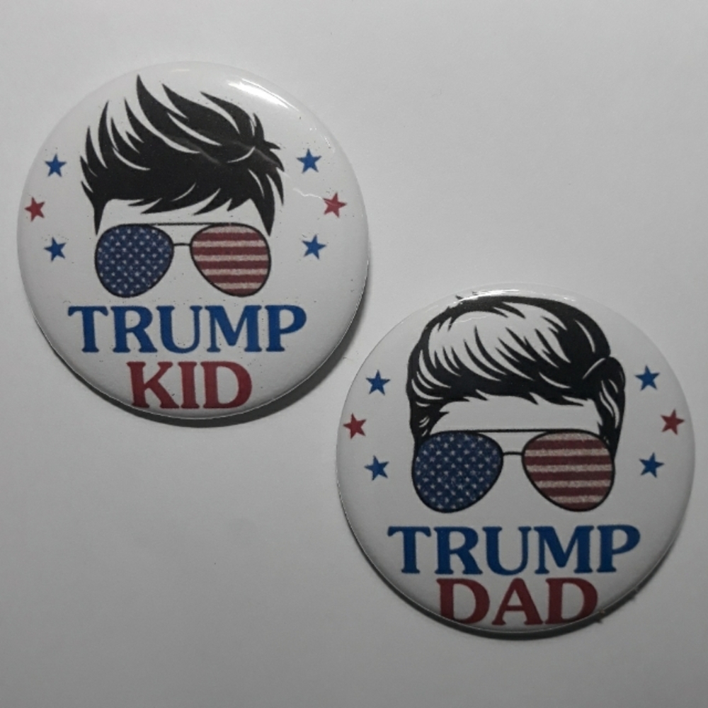 (New) Trump Kid Pinback Button Set